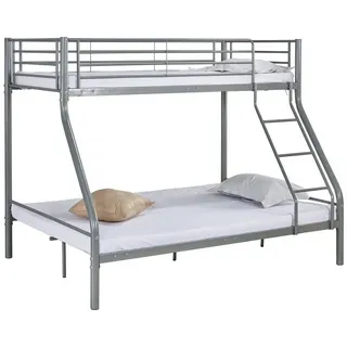 Habitat et Jardin Habitat Garten Etagenbett, Grau, Metall, 190x140 cm, Kinder- - Jugendzimmer, Kindermöbel, Kinderbetten, Etagenbetten