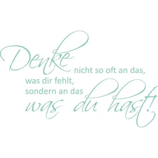 GRAZDesign Wandtattoo Sprüche Motivation für Betrieb, Büro, Wohnzimmer, Sport Wandaufkleber - 65x40cm / 055 mint