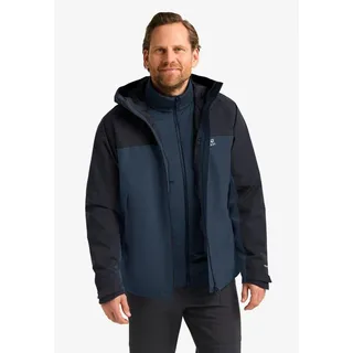 Jack Wolfskin Herren Wild Places 3in1 Jacke (Größe L, blau)