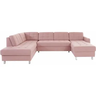 sit&more Wohnlandschaft Mikrofaser 2-Sitzer Rosa
