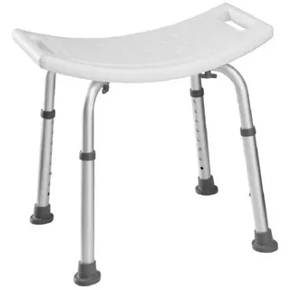 Badhocker Duschstuhl, Aluminiumbeinen & Rutschfester Badewannensitz für die Innendusche, Leichter und schmaler Duschhocker für Senioren und Behinderte,51 * 39 * 60,5 cm