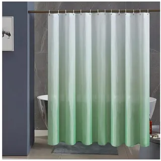 luxuskollektion Duschvorhang 200 x 200 cm grün/weiß