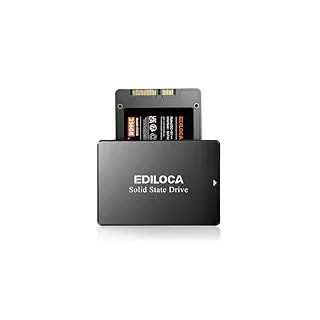 Ediloca SSD 256GB, SSD Festplatte Intern, 2.5" SATA III, bis zu 550MB/s, 3D NAND TLC, Kompatibel mit Laptop und PC-Desktop(ES106 Black)