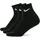 Lightweight Trainings-Knöchelsocken Black/White 34-38