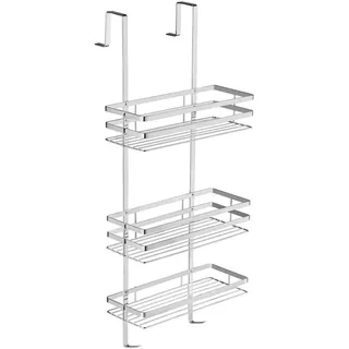Tectake Duschablage, aus Edelstahl, zum Hängen Silber,