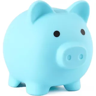 Sparschwein, Spardose Kinder Jungen und Mädchen, Große Sparbüchse mit Aufkleber, Robustes Material