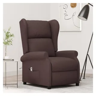 vidaXL Ohrensessel mit Liegefunktion Elektrisch 143,5 x 86 x 0 cm Braun