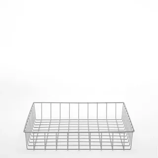 stauraum Drahtkorb Aufbewahrungskorb Metallkorb Organizer Küche Kühlschrank Gefrierschrank Bad Vorratsraum – Korb für Schrank, Speisekammer, Wohnmobil, Garage – robust, silbergrau (XS–XL)