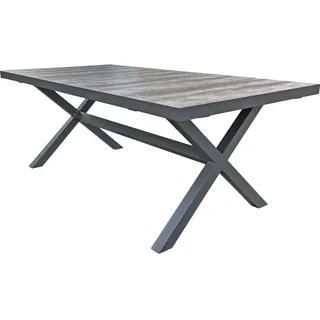 Garden Pleasure RANA Gartentisch 202 x 100 x 75 cm grau