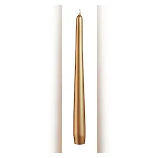 Kopschitz Kerzen Spitzkerzen Gold 240 x Ø 23 mm, 12 Stück