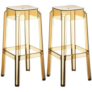 CLP Barhocker Fox 2er Set  transparent