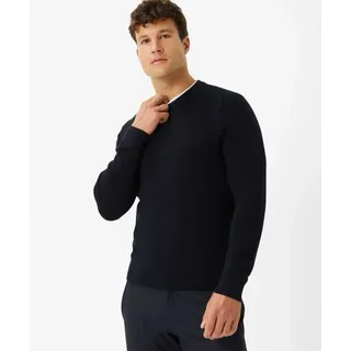 Brax Rundhalspullover blau M (50)