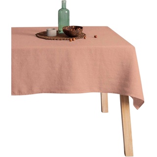 Belum Anti-Flecken-Tischdecke, Leinen, 100% Dustypink, rechteckig, Harz-Tischdecke, wasserabweisend, in verschiedenen Größen, Leinen-Tischdecken für Innen und Außen, 350 x 150 cm