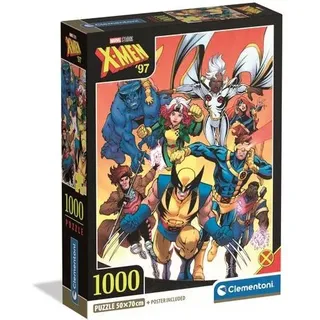 CLEMENTONI 37066 Puzzle 1000 Teile Marvel Collection Compact X-Men