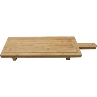 No brand Servierbrett XXL Bambus 88x26x5 cm - Braun