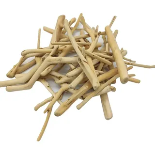 JIHUOO 125g Treibholz Treibholzstücke Holzstücke Schwemmholz Aquarium Holz Ornamente Holzstäbchen für Handwerk Basteln B