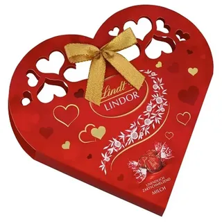 Lindt Lindor Vollmilch Kugeln in einer Herzgeschenkverpackung 112g