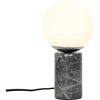 Tischleuchte NORDLUX "Lilly Marble" Lampen Gr. Ø 15,00 cm Höhe: 28,50 cm, grau Tischlampen Zeitgenössisches Art-Deco-Design, Industrieller Look in Rotguss