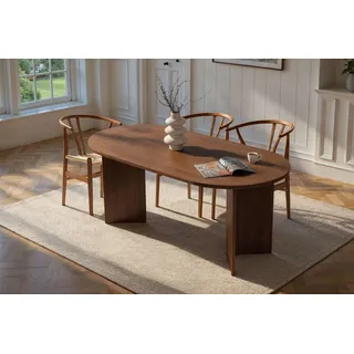 Skye Decor, Sablin - Walnut, Esstisch, Nussbaum, 100 % Melaminplatte, 180 x 89,5 x 75 cm - Braun