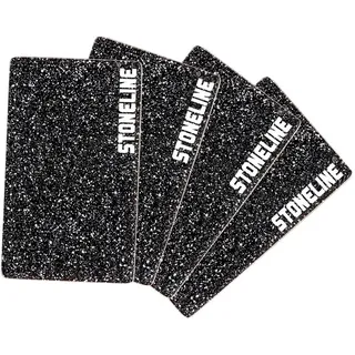 STONELINE Schneidebrett-Set Glas 4-tlg. 25 x 15 cm Schwarz