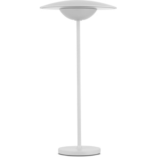 REV TOWER Tischlampe kabellos, Tischlampe für innen und außen, Höhe 38cm, Tischleuchte dimmbar, Nachttischlampe, weiß