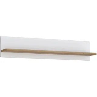 Forte Wandboard 140 x 24 x 29 cm Beige/Weiß