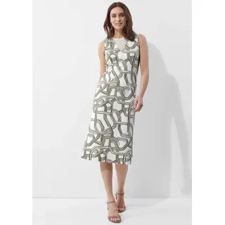 ALBA MODA Midikleid Weiß/Grün 42