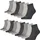 Plain 3er Pack anthraci/l mel grey/m mel gr 39-42