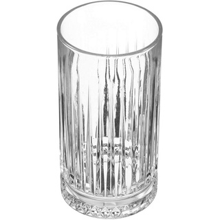 Pasabahce Longdrinkglas 520015 Longdrink Glas im Retro-Design und Kristall-Look, für Cocktail, Saft, Wasser, Drinks, Schwerer Highball,445 ml, 4 Stück
