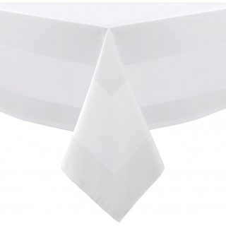 LTITEX - Tischdecke Weiß mit Atlaskante 80 x 80 cm