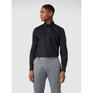 Super Slim Fit Business-Hemd aus Popeline, Black, 39