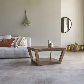 Couchstisch Beistelltisch Wohnzimmertisch Palisander 80x80 cm Neu Tikamoon