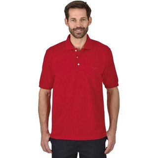 Trigema Poloshirt TRIGEMA Poloshirt in Piqué-Qualität (1-tlg) rot 4XL