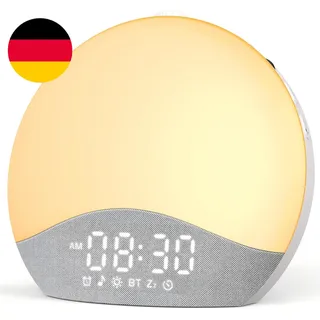 Ecozy Tageslichtwecker, Lichtwecker Sonnenaufgang Wecker, Bluetooth-Synchronisie