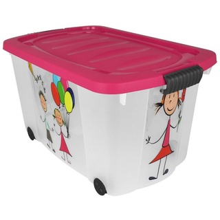 Koopman Aufbewahrungsbox Multibox Rollen Kunststoff Farbwahl Aufbewahrungskiste Spielzeugkiste, Aufbewahrungs-Box Lagerbox Aufbewahrung Box Kiste Staubox Trendwelt 24 GmbH