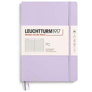 LEUCHTTURM1917 368154 Notizbuch Composition (B5), Softcover, 123 nummerierte Seiten, Lilac, Liniert