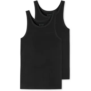 SCHIESSER Unterhemd 95/5 Organic Cotton in Schwarz | Gr.: 5