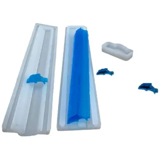 Silikonform für Kerzen, lange Röhren, Mousse, Dessert, 3D, DIY, handgefertigte Seife, Rohr, Modell, Eis, Pudding, Delfin-Form, Fondantform, eingebettete Seife, Bastelzubehör, Backen, Dekorieren