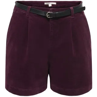 ONLY Female Shorts ONLZEVA Hohe Taille Normal geschnitten Cord Shorts | Shorts - M