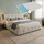 180 x 200 cm mit Matratze Beige