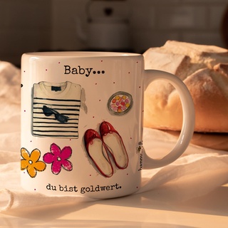 HappyMots Originelle Mug aus hochwertiger Keramik zum Verschenken | Frühstückstassen | Geeignet für Mikrowelle und Spülmaschine | Lustige Tassen | Geschenk für Freundinnen | Geschenk zum Frauentag