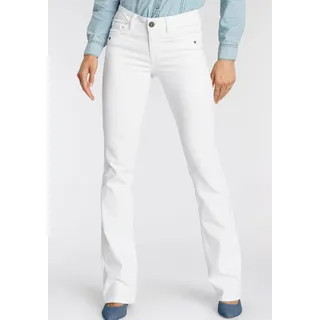 Bootcut-Jeans ARIZONA "mit Keileinsätzen" Gr. 20, K + L Gr, weiß (white) Damen Jeans Bootcut Low Waist