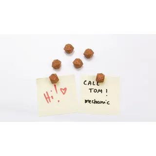 ALLboards Polyeder Magnet braun, Kork 1,5 x 1,5 cm, 6 St.