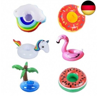 QEEQPF 6-teiliges aufblasbares Getränkehalter-Set, Whirlpool-Getränkehalter, P