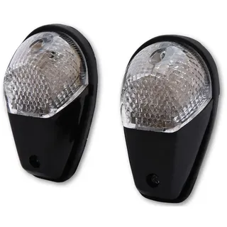 Highsider Verkleidungsblinker LED Schwarz / Klar Vorne & Hinten