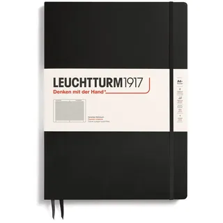 Leuchtturm1917 Notizbuch Master Slim A4 kariert Schwarz