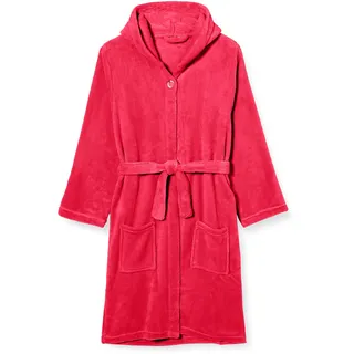 Playshoes Fleece-Bademantel uni in pink, 110/116