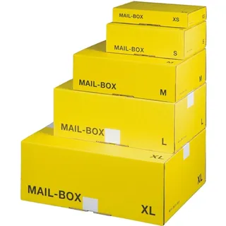 SMARTBOX PRO Smartboxpro, Paket-Versandkarton MAIL BOX, Größe: L, gelb