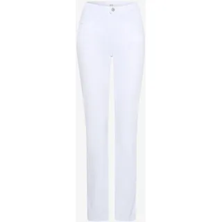 BRAX Damen Five-Pocket-Hose Style CAROLA, Weiß, Gr. 38