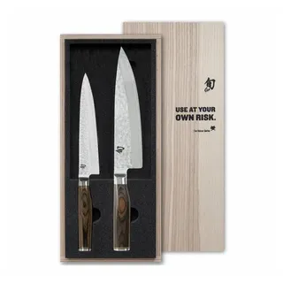 KAI Shun Premier Tim Mälzer Messerset 2-tlg. 18 cm braun